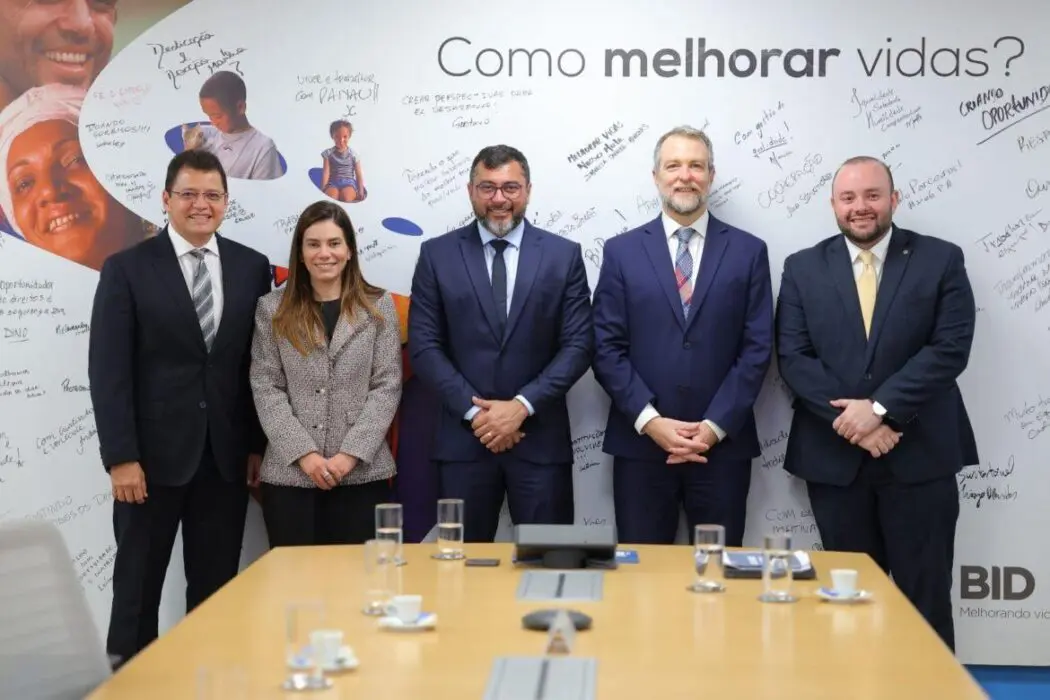 Wilson Lima reúne com BID e reforça compromisso do Estado com obras do Prosai Parintins para levar água tratada à população