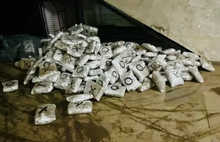 PF apreende 124 quilos de skunk em cidade alagada pela enchente
