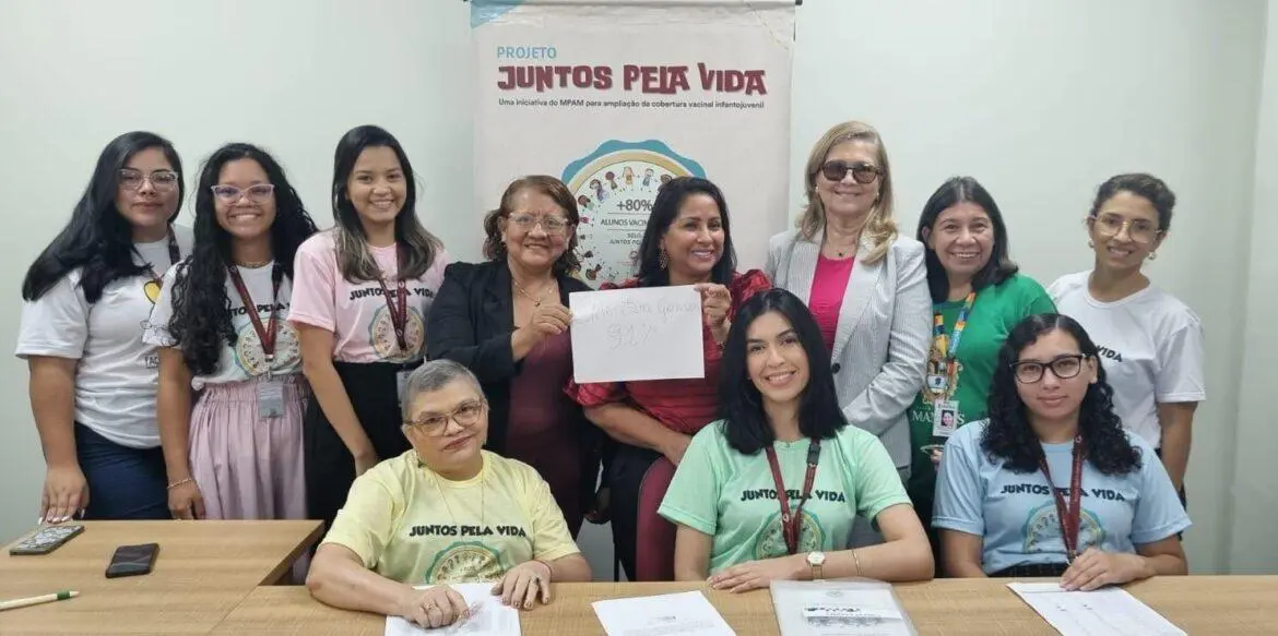 "Juntos Pela Vida”: Mais oito escolas alcançam 80% de cobertura vacinal com projeto do MPAM