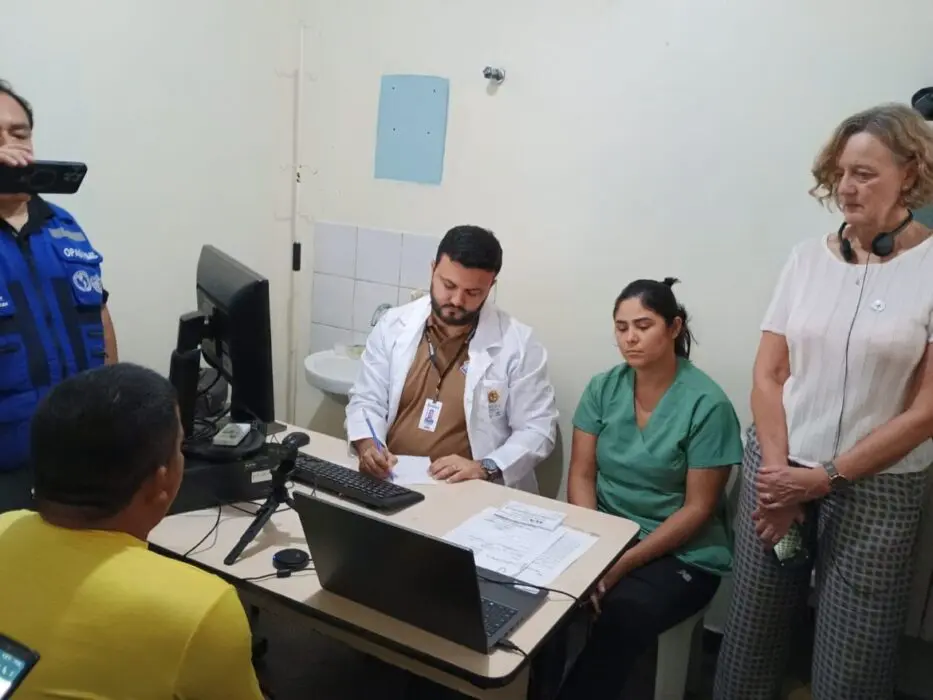 Autoridades em saúde da Dinamarca conhecem ação de telessaúde em unidade rural da prefeitura