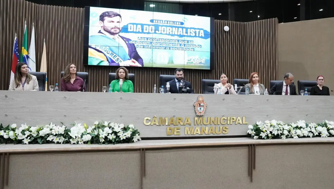 Dia do jornalista é celebrado na Câmara Municipal de Manaus com homenagem a profissionais da comunicação