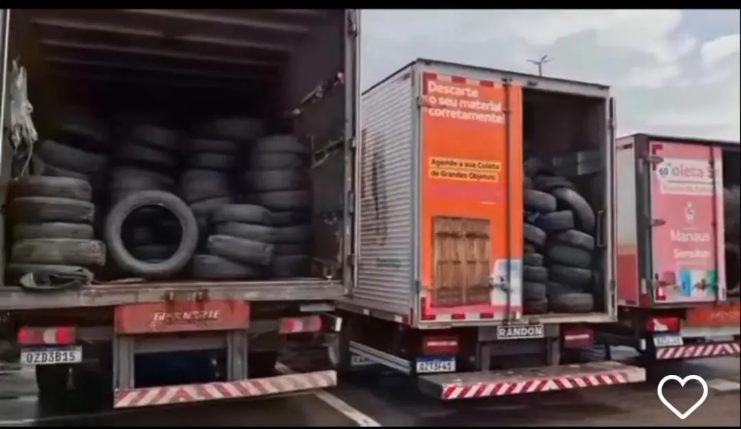 Prefeitura já recolheu mais de 30 mil pneus jogados nas ruas de Manaus