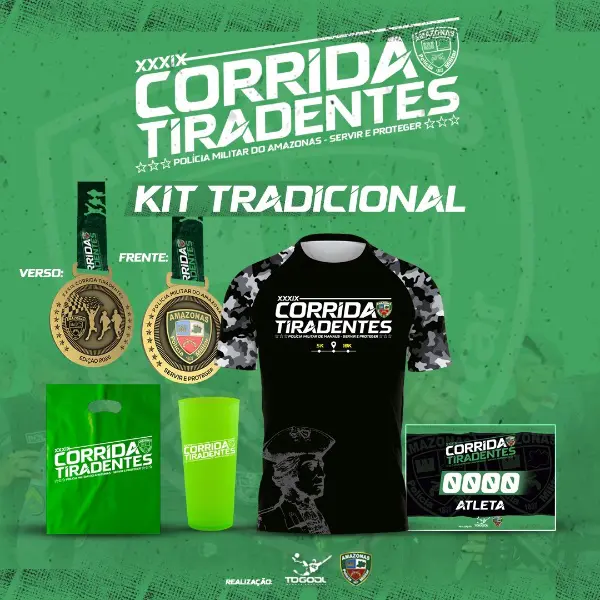 Corrida Tiradentes: Polícia Militar do Amazonas começa a entregar os kits da competição nesta sexta-feira