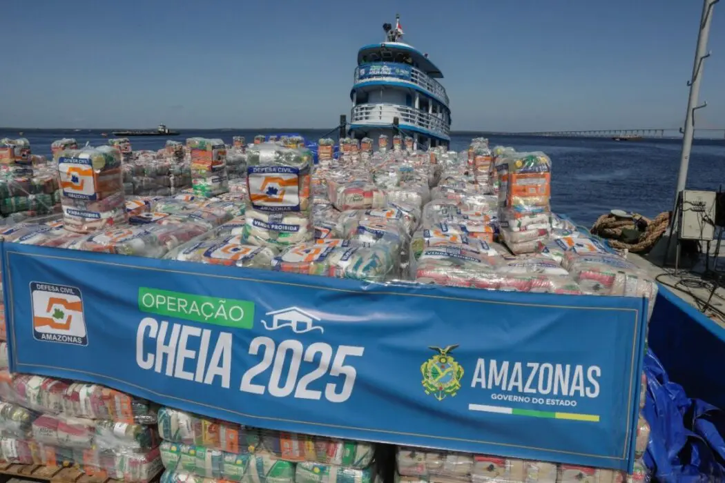 Governo do Amazonas divulga boletim sobre a cheia no estado, nesta segunda-feira