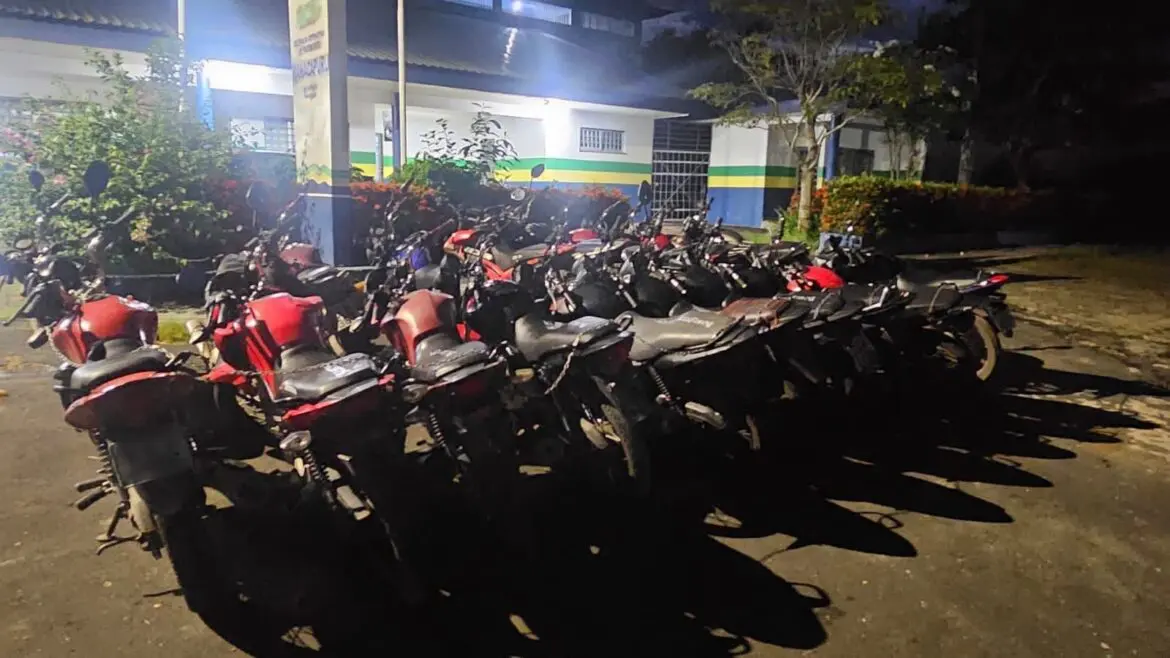 Polícia recupera 21 motocicletas com sinais de adulteração em Manacapuru