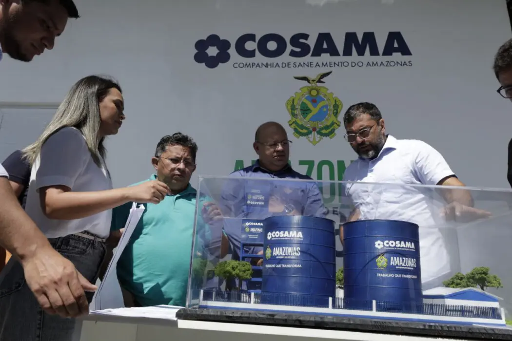 Em Manaquiri, governador Wilson Lima amplia abastecimento de água potável e anuncia nova fábrica envasadora do Amazonas