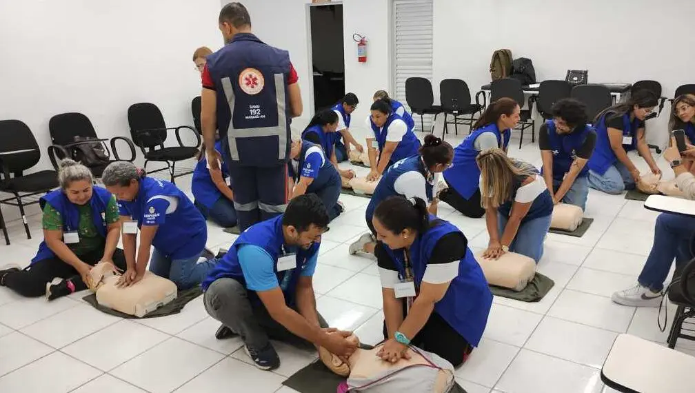 Agentes de saúde da Prefeitura de Manaus participam de curso de capacitação em primeiros socorros