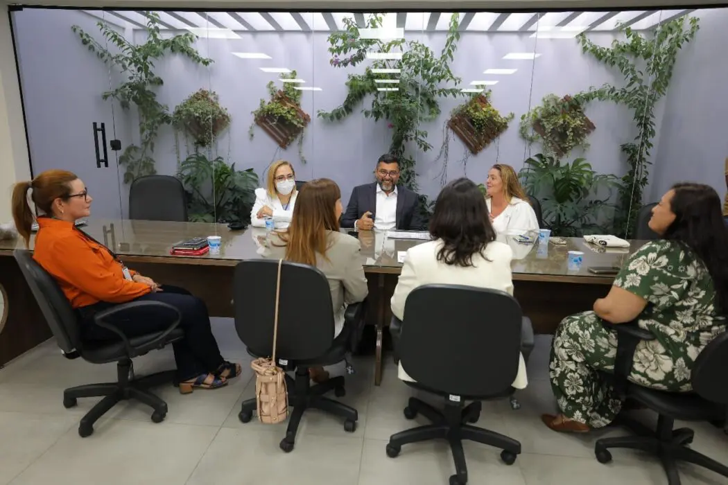 Governador Wilson Lima recebe equipe do Einstein Hospital Israelita para conhecer avanços da saúde no Amazonas