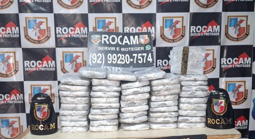 Polícia intercepta transporte e apreende 48 tabletes de drogas no porto de Coari