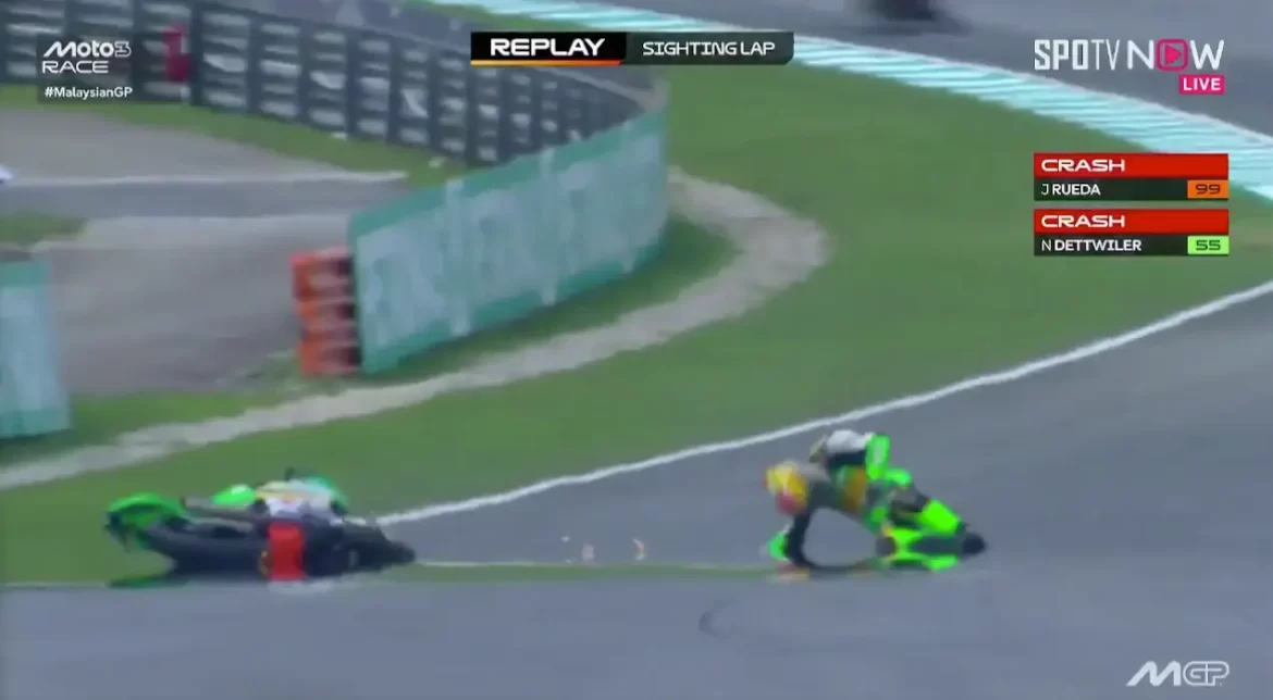 Piloto suíço sofre múltiplas paradas cardíacas após grave acidente na Moto3