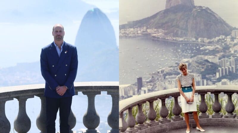 Príncipe William recria foto de Diana durante visita ao Cristo Redentor, no Rio de Janeiro