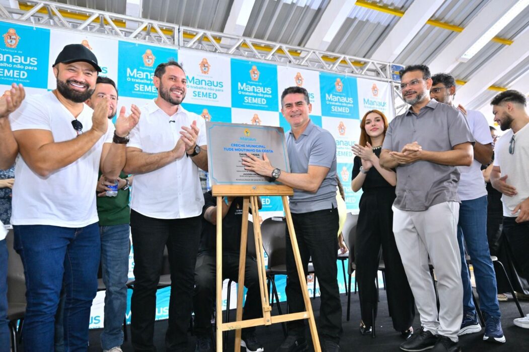 David Almeida reinaugura creche em Manaus e consolida investimento que triplicou a quantidade de vagas para crianças