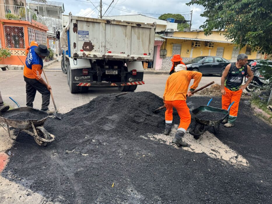 Prefeitura intensifica manutenção asfáltica no bairro Raiz e garante mais mobilidade à zona Sul