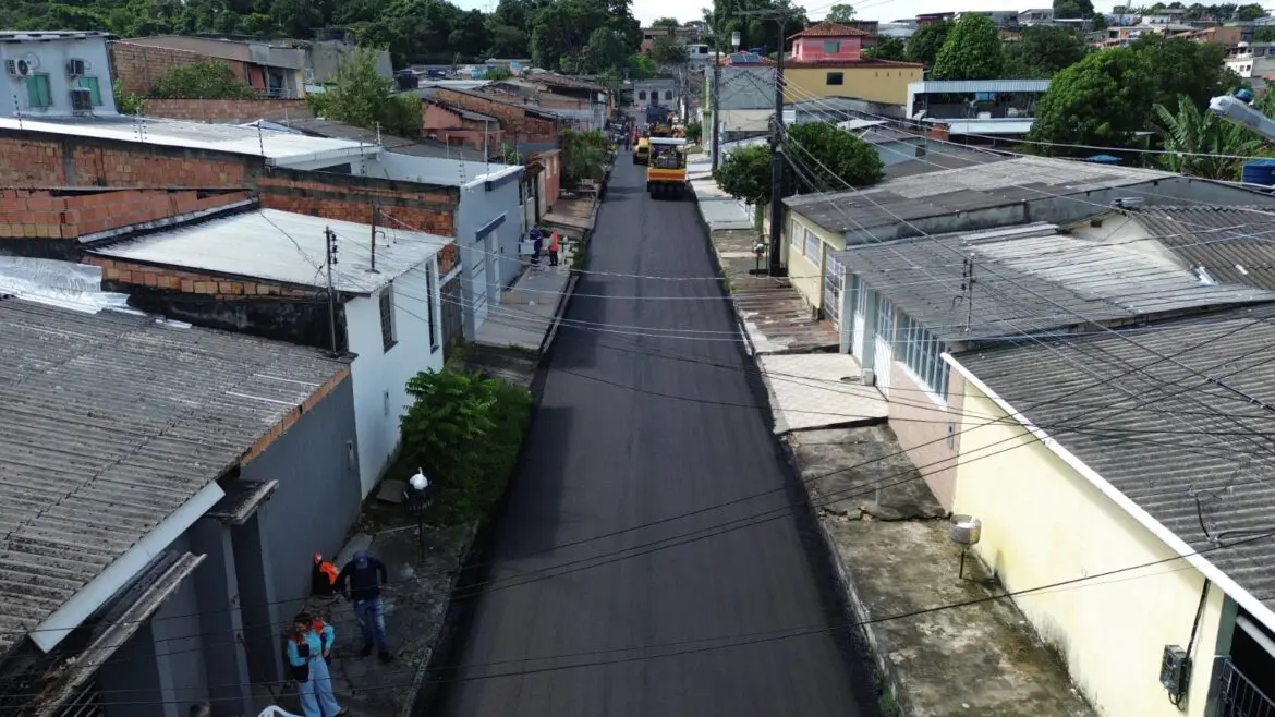 Prefeitura de Manaus avança para a segunda fase do pacote de recapeamento no bairro Cidade Nova e chega ao núcleo 16