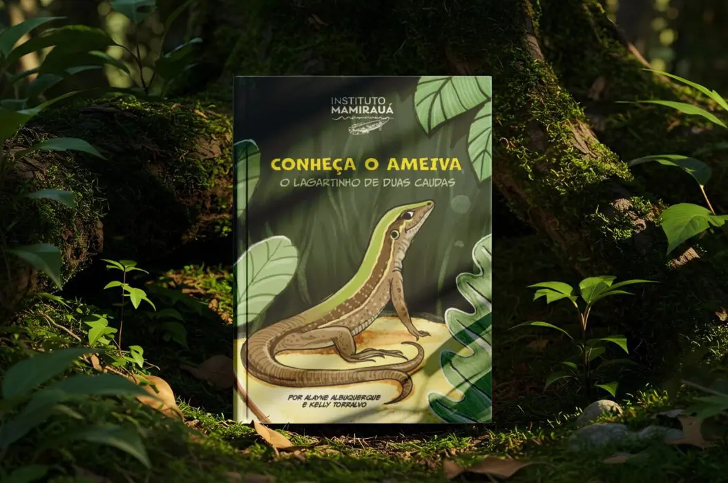 Pesquisadoras do Instituto Mamirauá lançam história em quadrinhos sobre caso curioso de lagarto amazônico de duas caudas