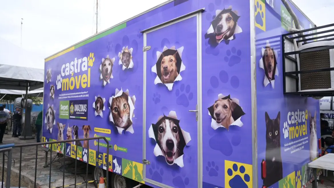 Castramóvel de Presidente Figueiredo abre agendamento para castração de cães e gatos nesta quinta-feira