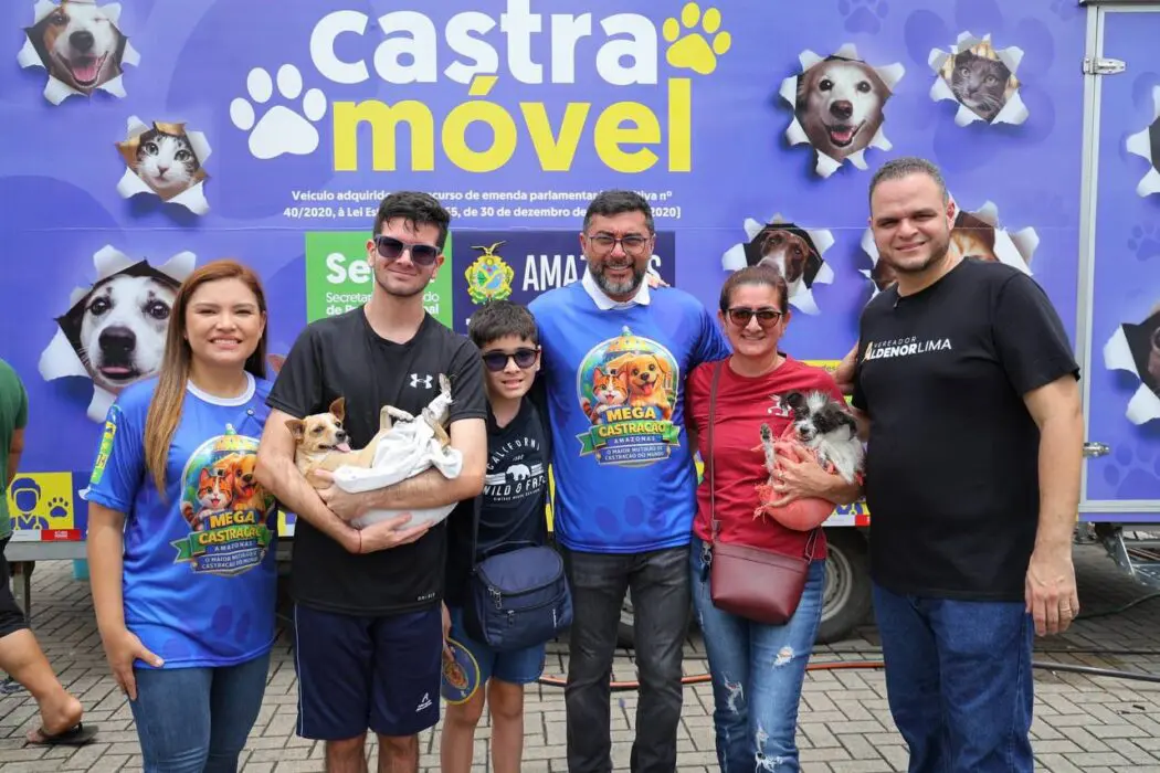 Governador Wilson Lima destaca importância do maior mutirão de castração do Amazonas durante ação para mais de 2 mil animais