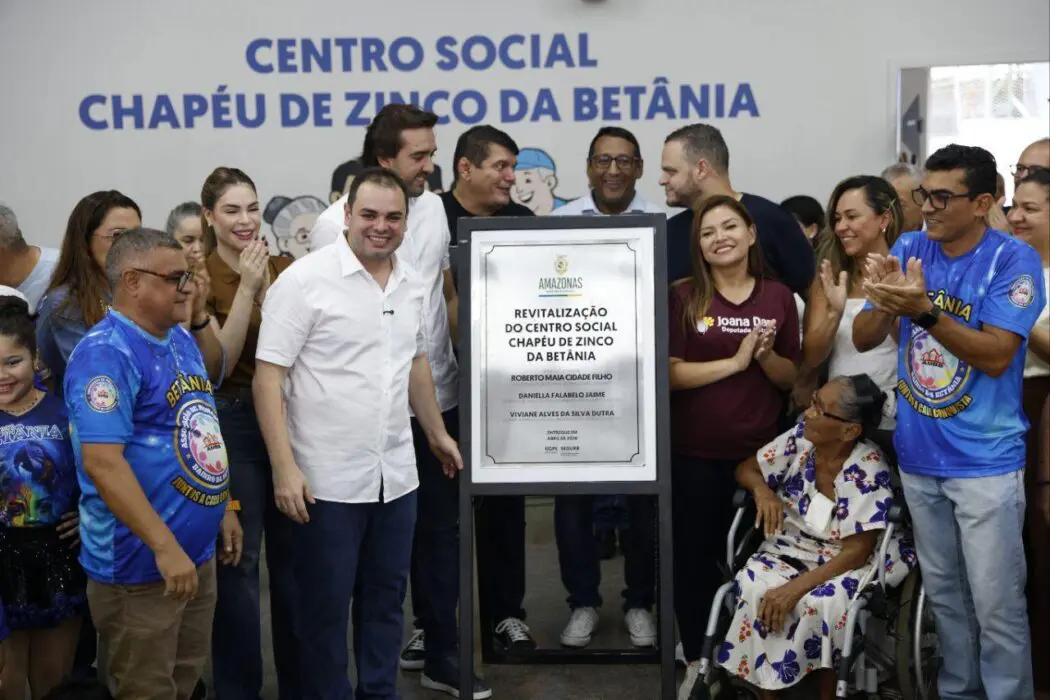 Governador interino Roberto Cidade reforça ações de esporte e lazer com entrega do Centro Social Chapéu de Zinco, no bairro Betânia