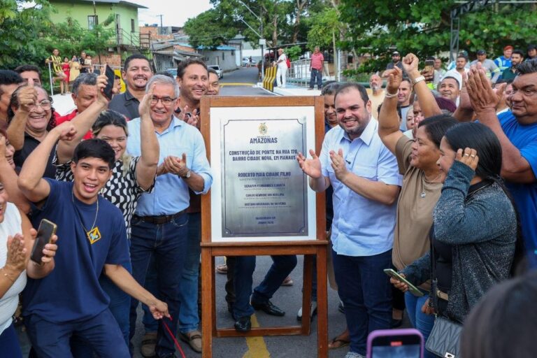 Roberto Cidade entrega mais uma ponte do Programa Estadual de Construção de Pontes em Manaus