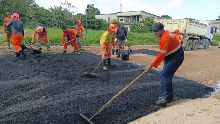 Prefeitura transforma mobilidade no bairro Tarumã com recuperação asfáltica