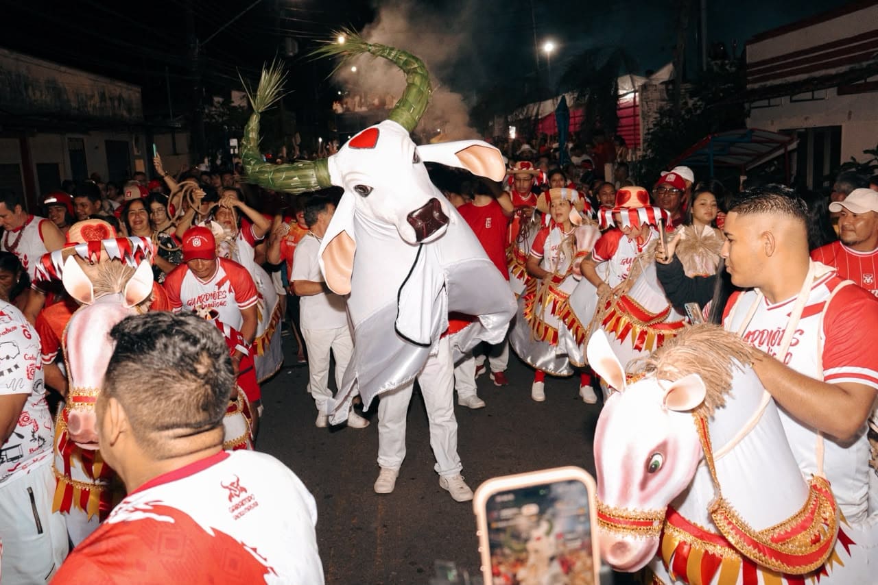 Garantido leva multidão às ruas e celebra a tradicional Matança do Boi na Baixa da Xanda