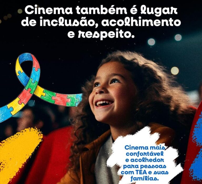 Cinema inclusivo para pessoas com TEA tem sessões a partir deste sábado, 25