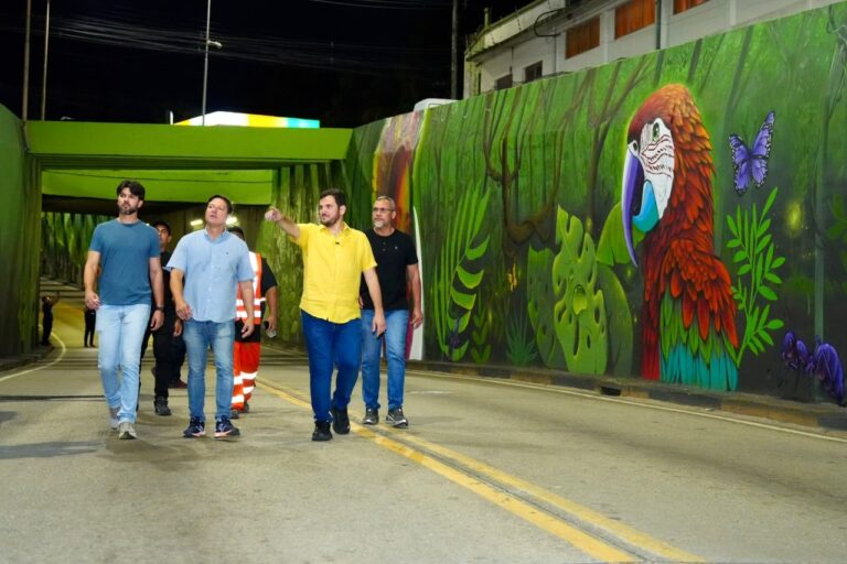 Prefeito Renato Junior vistoria reestruturação de passagem de nível entre as avenidas Constantino Nery e Theomário Pinto