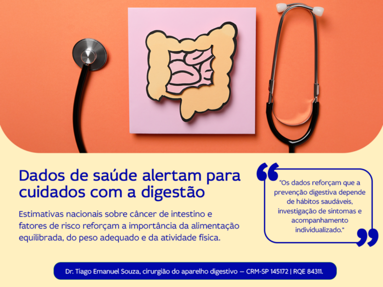 Dados alertam para riscos à saúde digestiva