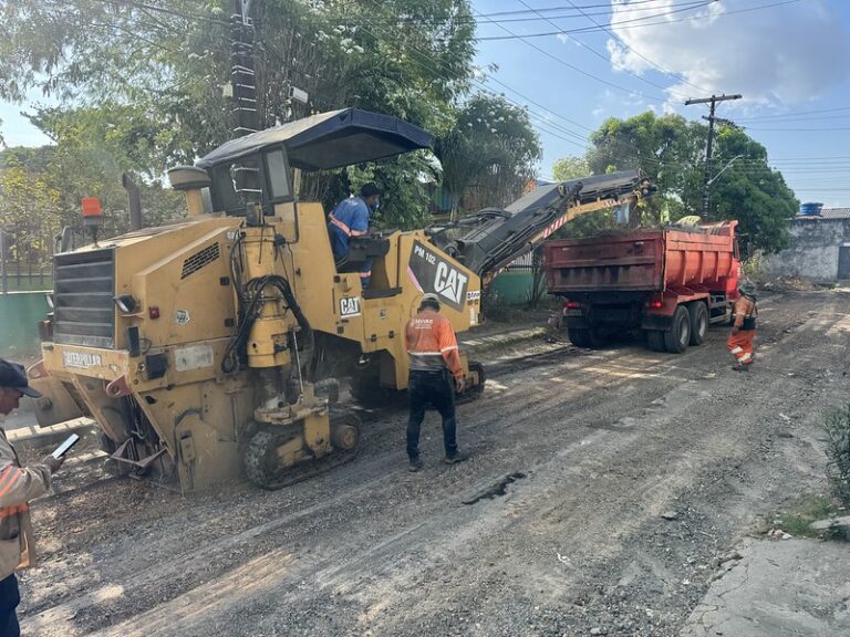 Manaus avança com recapeamento de 141 ruas e novas obras no núcleo 1 da Cidade Nova