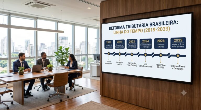 Reforma tributária orienta empresas com linha do tempo