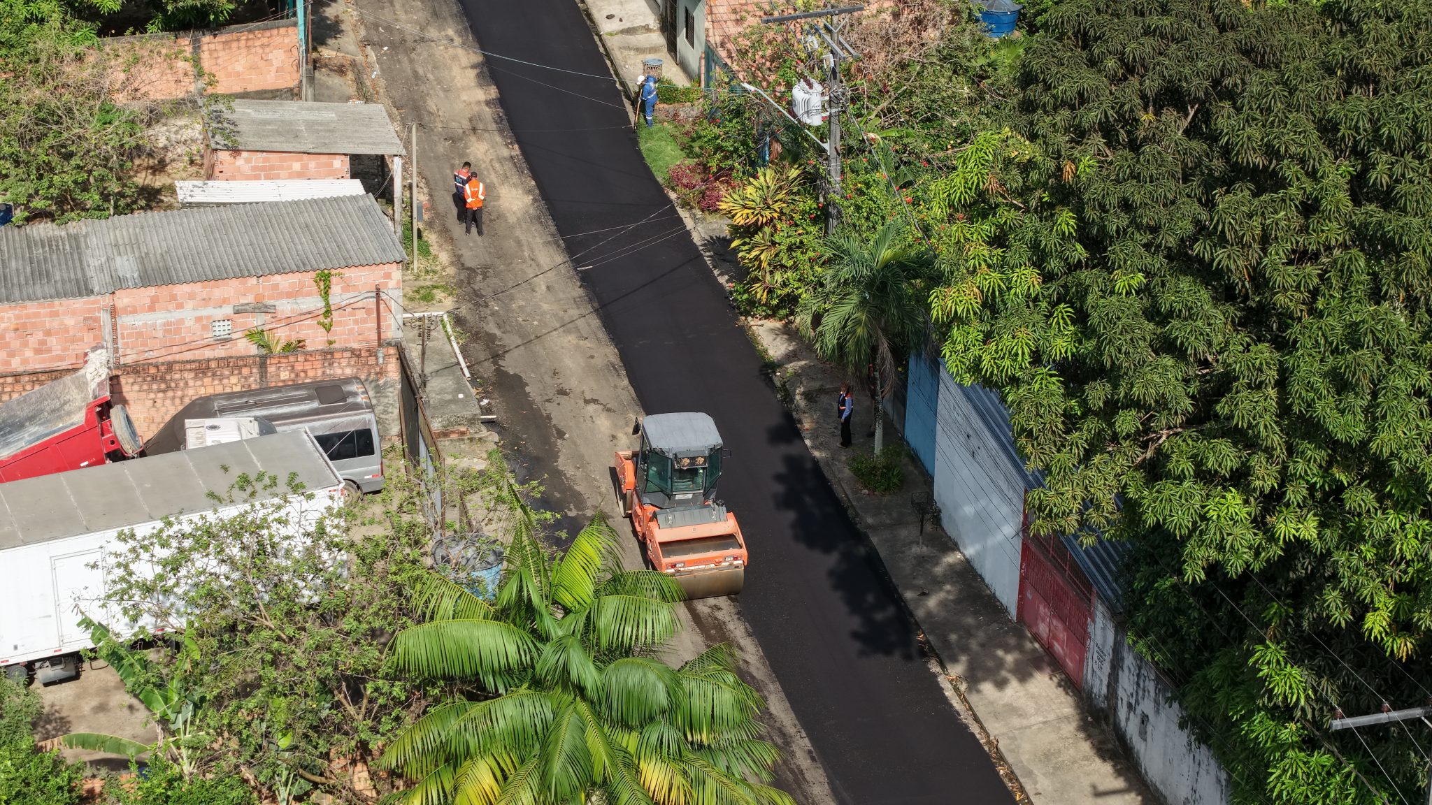 Parque Rio Solimões ganha nova mobilidade com obra de recapeamento