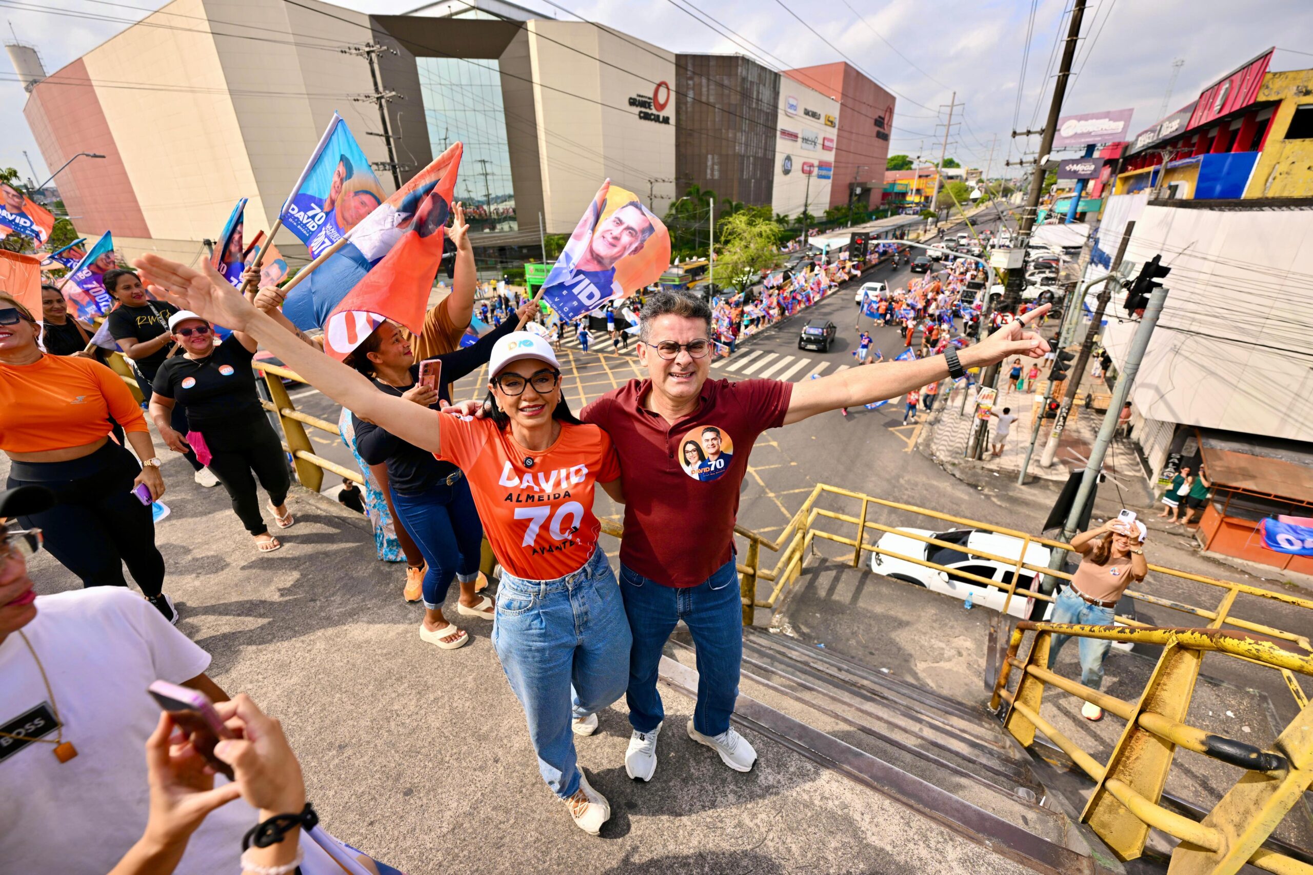 Campanha de David e Dra. Shádia ganha as ruas com mobilizações em todas as zonas de Manaus