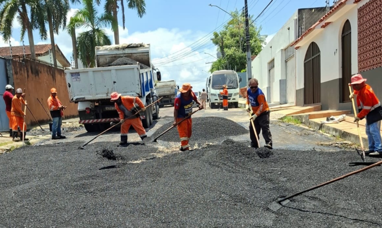 Seminf conclui recuperação asfáltica da alameda Espanha, na zona Centro-Sul de Manaus