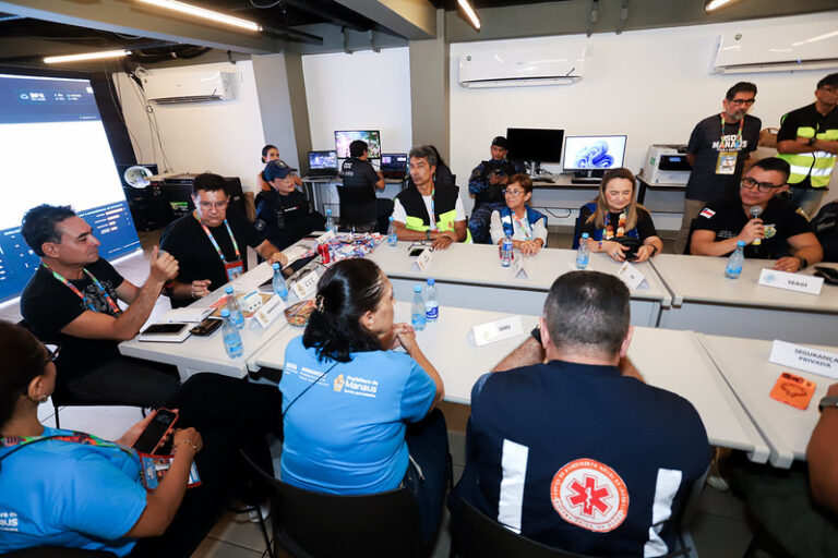 Reunião do CCC analisa ações de segurança, saúde e mobilidade durante o ‘#SouManaus 2026’