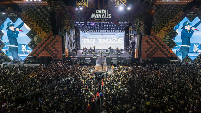 Última noite de shows nacionais do ‘#SouManaus Passo a Paço 2026’ reúne grande público com apresentações de Gustavo Mioto e Natanzinho Lima