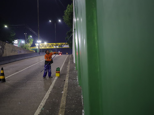 Prefeitura de Manaus inicia modernização do viaduto entre as avenidas Djalma Batista e Darcy Vargas
