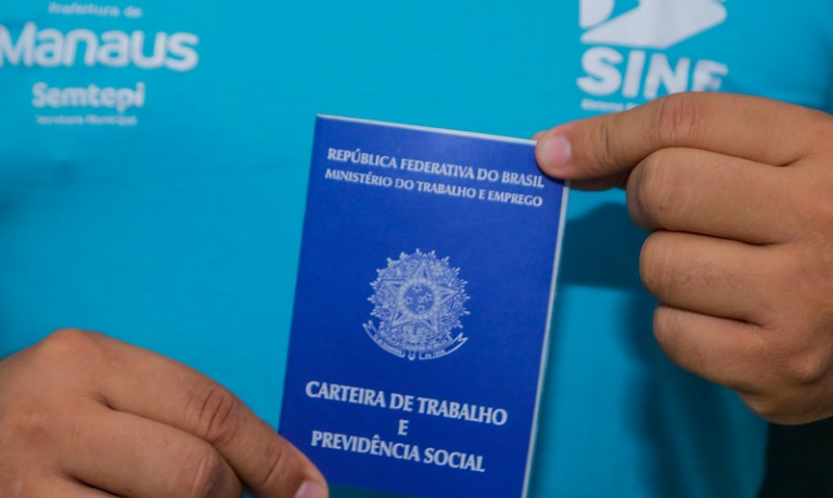 Manaus tem 796 vagas de emprego disponíveis pelo Sine nesta segunda-feira
