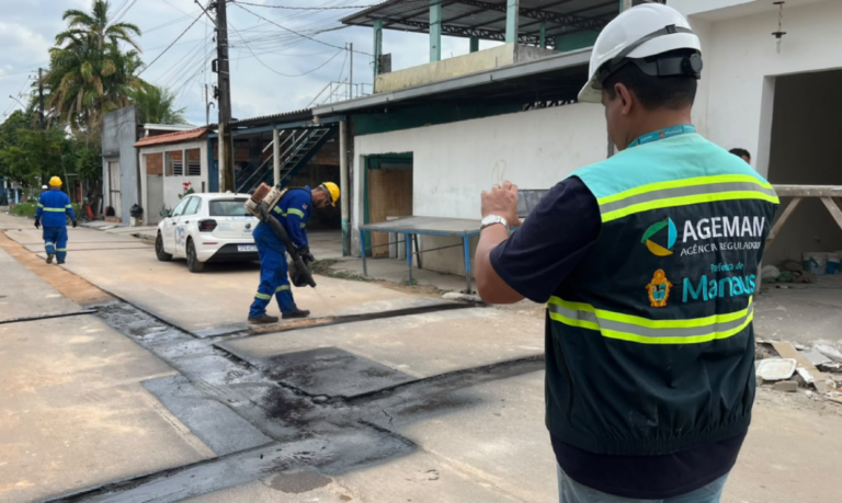 Lago Azul terá 15 mil metros de rede de água para atender mais de 5 mil pessoas em Manaus