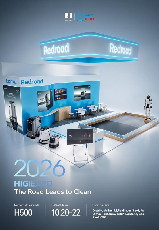 Redroad apresenta robôs de limpeza na HIGIEXPO 2026