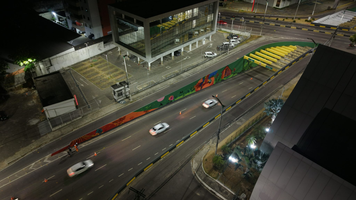 Arte e cultura transformam visual do viaduto Antônio Simões, no Parque 10