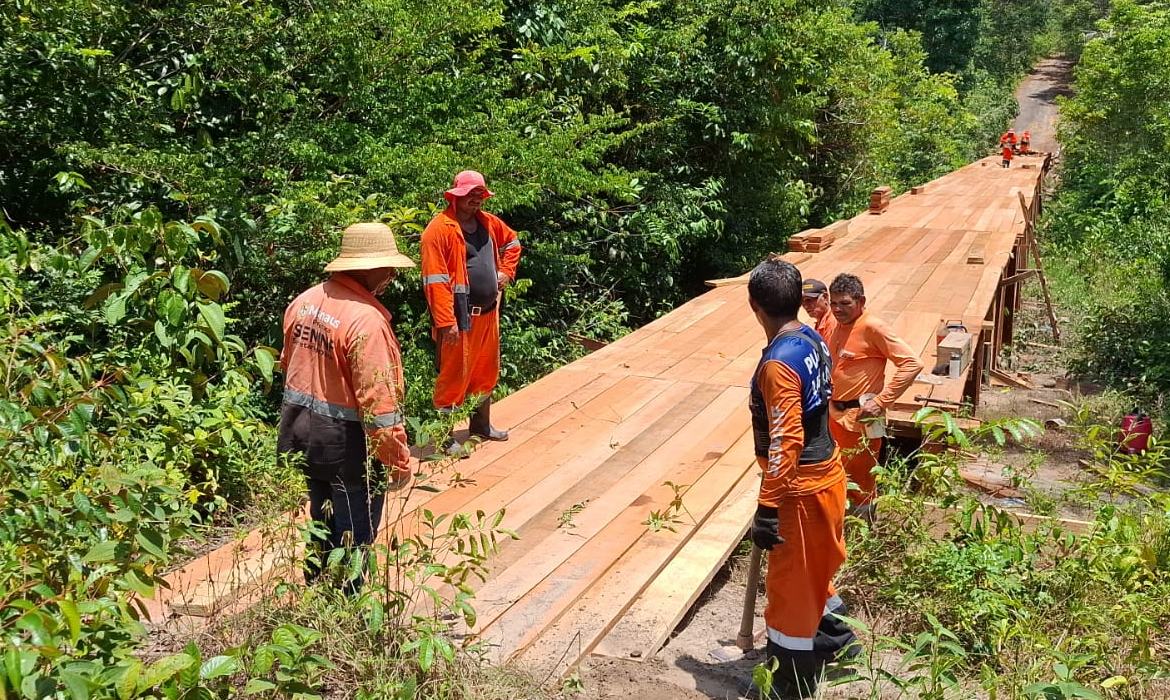 Obra de ponte busca melhorar mobilidade na zona Leste de Manaus