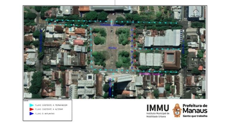 Manaus terá teste de novo sentido de circulação na rua do Congresso