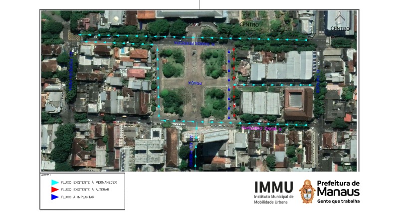 Manaus terá teste de novo sentido de circulação na rua do Congresso