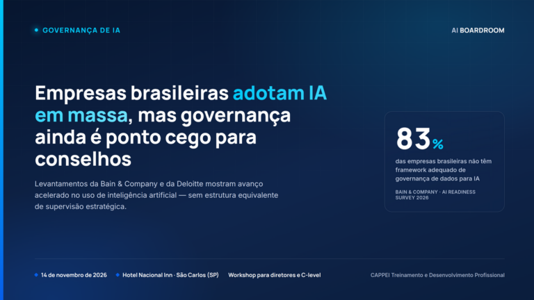 Adoção de IA avança, mas governança ainda é ponto cego