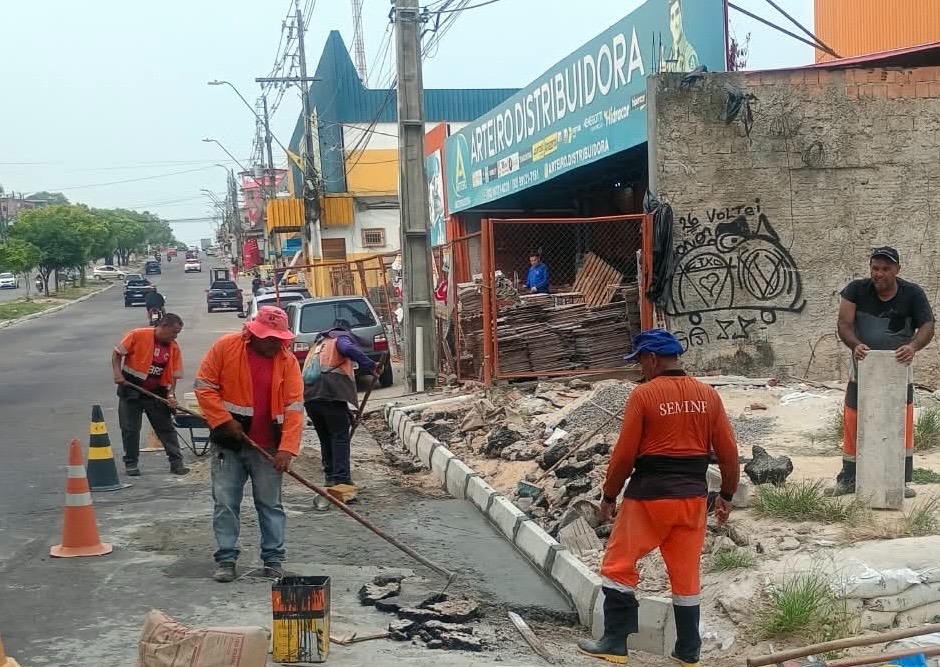 Seminf executa melhorias na drenagem da avenida Autaz Mirim, na zona Leste